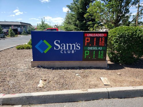 Sams Club Monument Sign by Bootz and Duke Sign Company