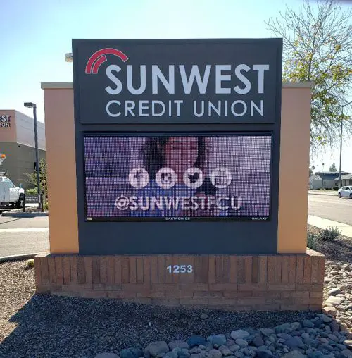 Sunwest Credit Union Digital Display Sign
