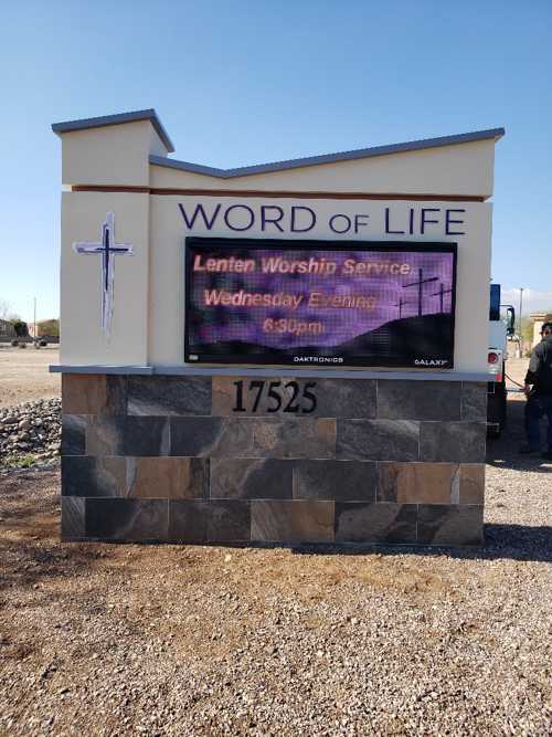 word of life written on a wall