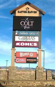colt grill commercial sign