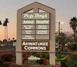 pep boys monument sign